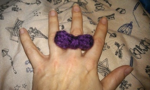 knitted bow ring1